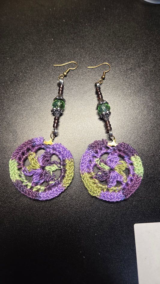 Dangle flower earrings